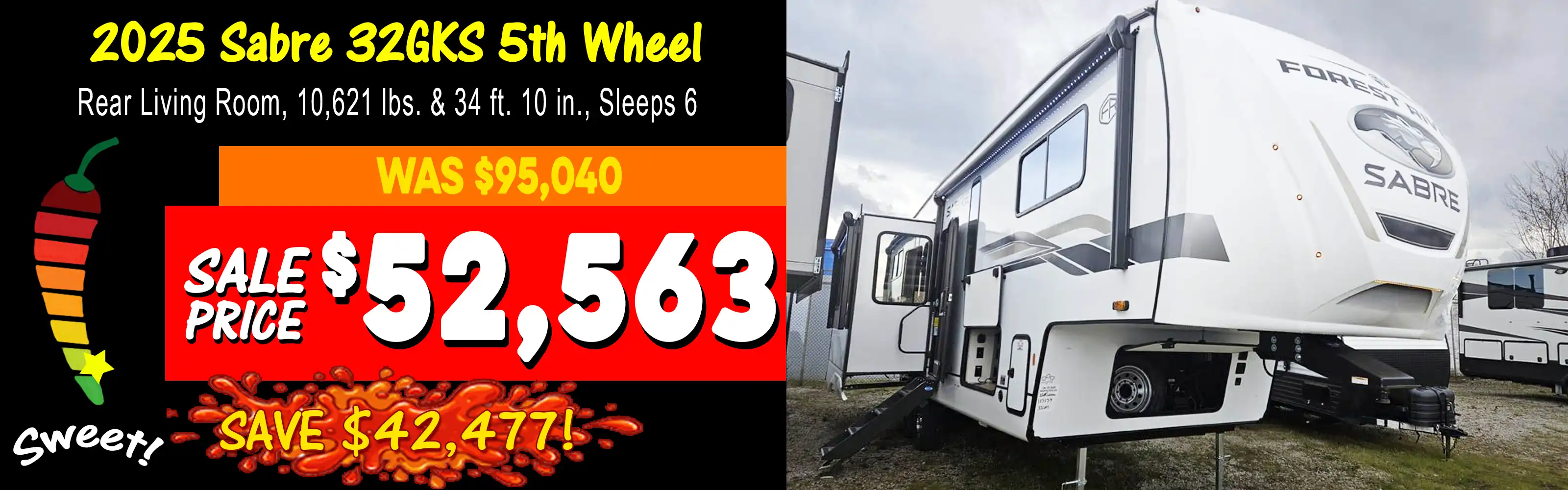 2025 Sabre 32GKS 5th Wheel